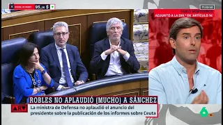 Montesinos analiza los gestos de Robles durante la comparecencia de Sánchez - Al Rojo Vivo