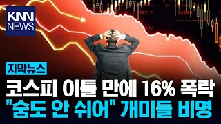 "Korean Stocks Are a Total Casino": Foreign Media Aghast at 16% Plunge / KNN