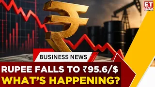 Why Is The Rupee Falling? INR Slips To ₹95.6/$ Despite RBI Intervention #shorts #rupee #trending