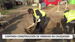CONTINÚA CONSTRUCCIÓN DE NUEVAS VEREDAS EN CAUQUENES