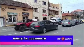 Răniți în accidente