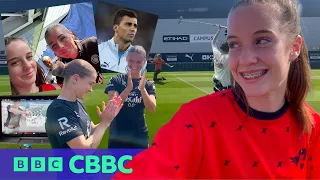 Jamie Johnson FC cast at Man City’s Etihad! Behind The Scenes | CBBC