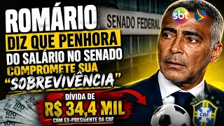 Romário says Senate salary garnishment "compromises his survival"