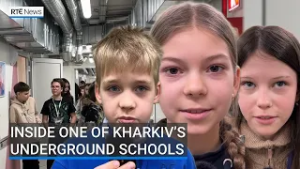 Inside one of Kharkiv’s underground schools where pupils have attended classes since 2024 | RTÉ News