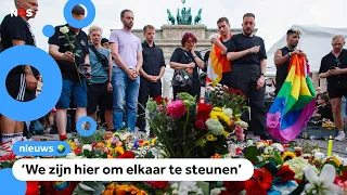 Grief in Berlin after man deliberately drives van into partygoers