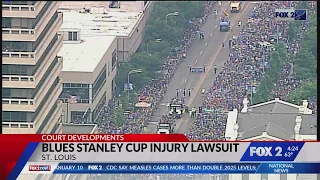 Woman sues after fall during St. Louis Blues' Stanley Cup celebration