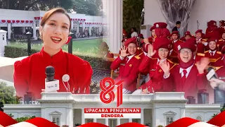 100 Murid Sekolah Rakyat Turut Meriahkan Hut Ke-81 RI! | Upacara Penurunan Bendera