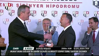 9 Eylül Koşusu Kupa Töreni