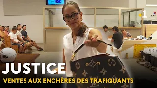 Traffickers' loot up for auction