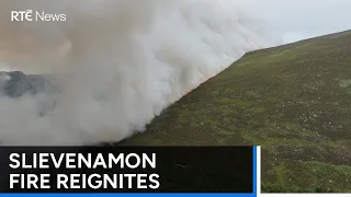 Firefighters on site after blaze reignites on Slievenamon | RTÉ News