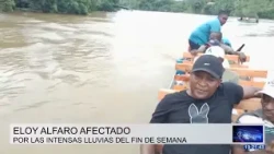 HEAVY RAINS IN ELOY ALFARO CAUSE RIVERS TO OVERFLOW