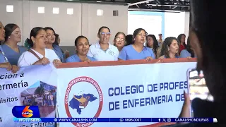Profesionales de enfermería mantienen asambleas informativas por salarios atrasados