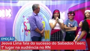 EMOÇÃO no Programa Sabadoo Teen. Ao vivo!  