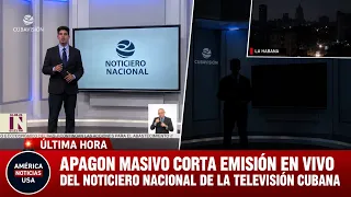APAGON MASIVO CORTA EMISIÓN EN VIVO DEL NOTICIERO NACIONAL DE LA TELEVISIÓN CUBANA