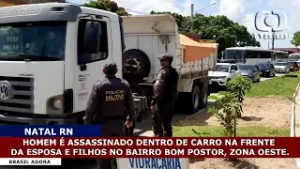 HOMEM É ASSASSINADO DENTRO SE CARRO EM NATAL.