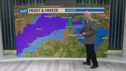 Cooler temperatures across central Indiana