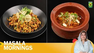 Best of Masala Mornings | Paneer Makhan Masala & Tawa Hara Piyaz Qeema | Shireen Anwar | Masala TV