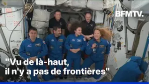 Les premières images de Sophie Adenot à bord de la Station spatiale internationale
