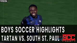 Highlights - HS Boys Soccer Tartan vs. South St. Paul - September 22, 2026