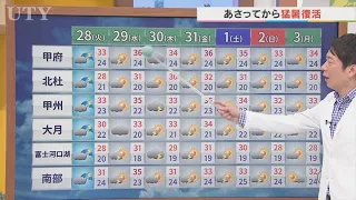 28日は午後天気急変で竜巻などの激しい突風やひょうが降る恐れあり　十分な注意が必要　米津龍一気象予報士が解説　山梨