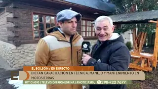 El Bolsón: Training course held on chainsaw technique, operation, and maintenance