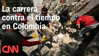 Race against time in Colombia to rescue survivors from earthquake rubble