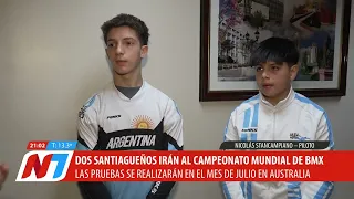 Dos santiagueños van por el sueño mundial en BMX