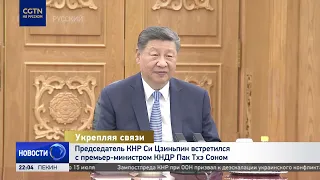 Chinese President Xi Jinping Meets with North Korean Prime Minister Pak Thae Song