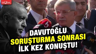 Former Prime Minister Ahmet Davutoğlu testified on charges of insulting President Erdoğan!