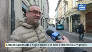Serrande abbassata e negozi chiusi: la crisi del commercio colpisce Vigevano