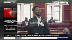 Legal battle over withdrawal of evidence leader