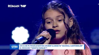 Un click pe piesă și Iustina Uncrop ajunge în "Sezonul Campionilor" al emisiunii "Vedeta familiei"!