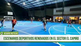 Renovated sports facilities in the El Capiro sector