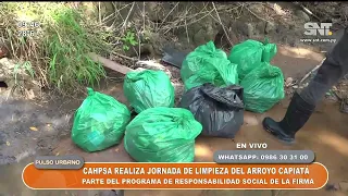 CAHPSA holds Capiatá creek cleanup day