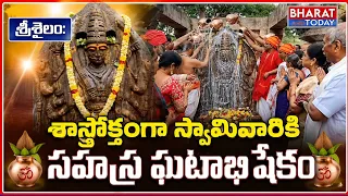 శ్రీశైలం: శాస్త్రోక్తంగా స్వామివారికి సహస్ర ఘటాభిషేకం | BT