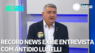 2026 Elections: Record News airs interview with Antídio Lunelli (MDB/SC)