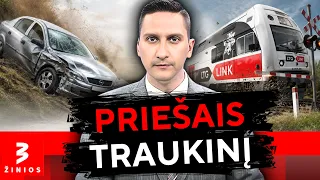 Šilutės rajone keleivinis traukinys taranavo „Opelį“: avarijos vaizdai kelia šiurpą