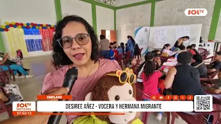Migrant children prepare a story to welcome Pope Leo XIV