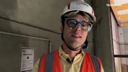 INSIDE A BIOMASS BOILER ROOM