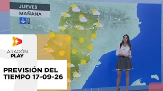 Weather forecast in Aragon, Thursday, September 17
