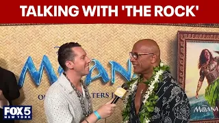 Dwayne ‘The Rock’ Johnson talks ‘Mana’ Energy of New York at Moana Premiere