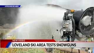 Loveland Ski Area tests snowguns ahead of winter season