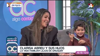 Clarisa Abreu and her children on Algo Contigo
