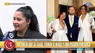A throuple from Santa Fe got married in Uruguay