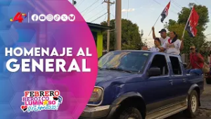 Homenaje al General Sandino: 92 aniversario en el Barrio Augusto C. Sandino