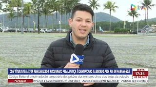 WITH VOTER REGISTRATION CLEARED, WANTED MAN IS IDENTIFIED BY POLICE BUT RELEASED IN PARANAGUÁ