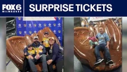 World Series: Brewers fans surprise their dads with Game 1 tickets | FOX6 News Milwaukee