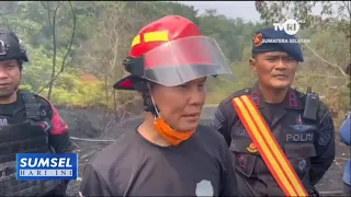SOUTH SUMATRA TODAY - LAND FIRE NEXT TO PETANANG SPORTS CENTER