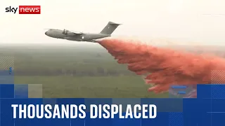 Families forced to flee as wildfires consume French Atlantic coast