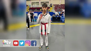 EDİRNELİ TEKVANDOCUDAN TÜRKİYE ÜÇÜNCÜLÜĞÜ